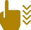 2 A yellow hand with an arrow pointing to the right.